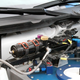 Front suspension components.
